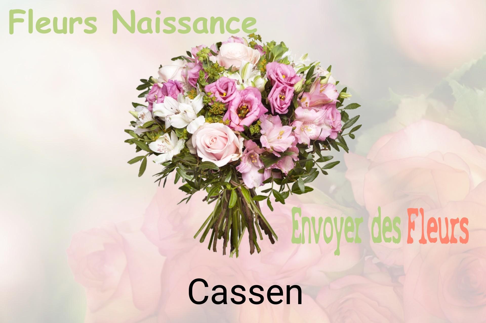Bouquet de fleurs de naissance livré à Cassen